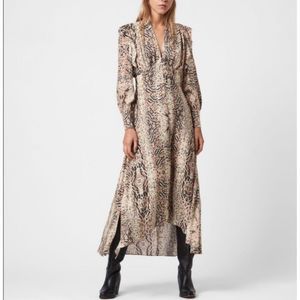 All SAINTS leopard print midi dress size 8